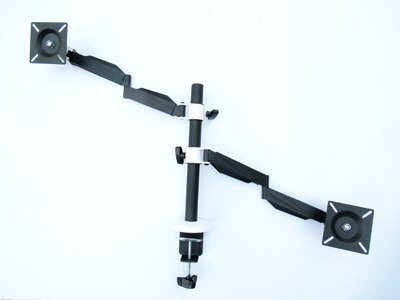 10"-15.6" laptop+10"-27" monitor bracket double arm laptop table stand notebook Desk mount laptop stand with laptop holder: 2 monitors