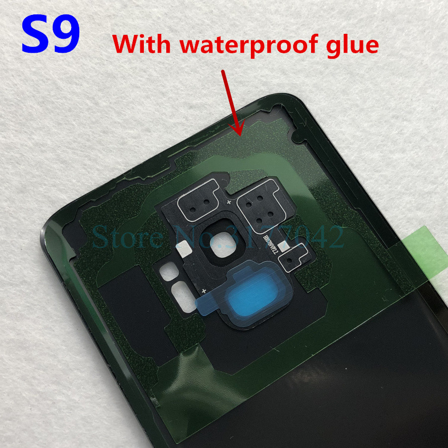 SAMSUNG Back Battery Cover For Samsung Galaxy S9 Plus s9+ G965 SM-G965F G965FD S9 G960 SM-G960F G960FD Back Rear Glass Case