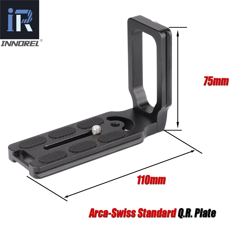 Innorel LP-110A profissional l tipo placa de liberação rápida carregamento rápido suporte vertical aperto especificamente para arca-padrão suíço