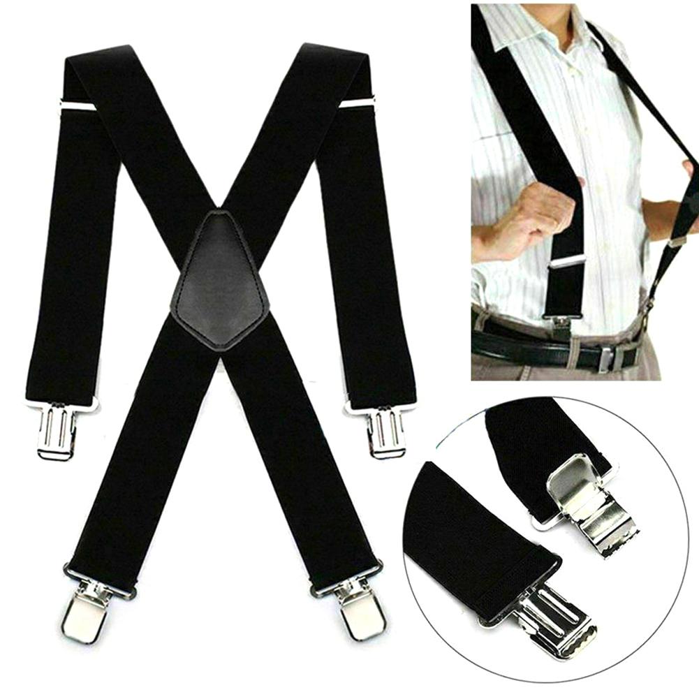 110cm voksne seler mænd justerbar clip on x ryg seler brede elastiske bukser x-back seler seler herre seler seler
