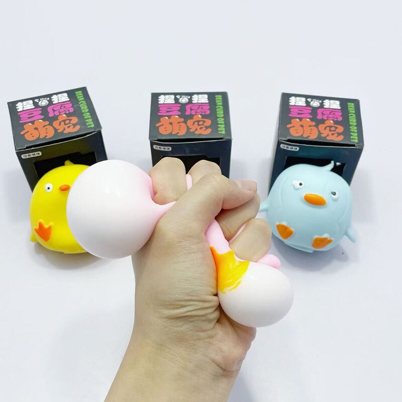 Cute animal bouncing duckling wiggling toy adult decompression venting balls, children's toy