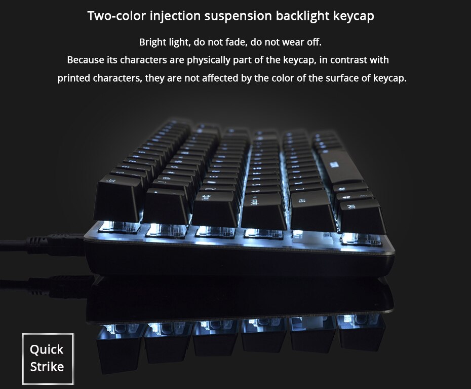 Ajazz Ak33 Mechanische Spel Toetsenbord Bedraad Russisch/Engels Layout Rgb Kleur Backlight 82 Key Conflict Gratis Computer Notebook Me