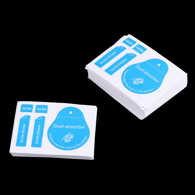 20/50pcs Dust Removal Screen Cleaning Tool 3 In 1 Dust-absorber + Guide Sticker Deudst For Camera Lens LCD Screens Dust Papers