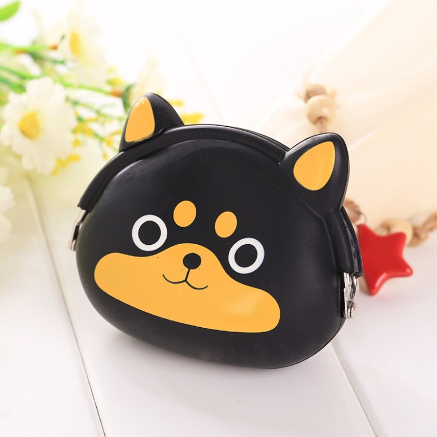 Girls Mini Silicone Coin Purse Animals Small Change Wallet Purse Women Key Wallet Coin Bag For Children Kids # DD: Color 14