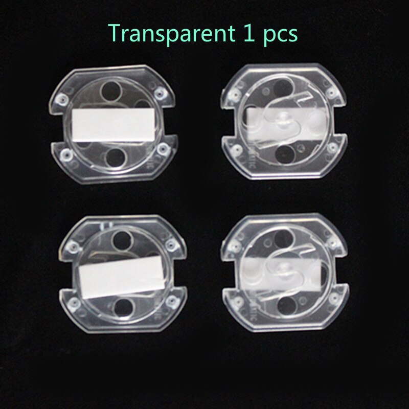 1/5pcs Child Baby Safety Anti-shock Socket Cover Protector Is Equipped With A Special Opening Key To Activate The Socket: Transparent5pcs