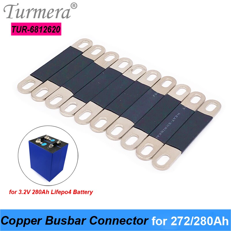 Copper BusBars Connector for Assemble Lifepo4 Battery 3.2V 272Ah 280Ah for Uninterrupted Power Supply 12V and 36V E-BikeTurmera