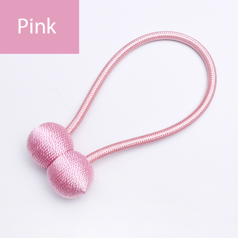 Simple Magnetic Curtain Tieback Clip Curtains Buckle Holder Decorative Home Curtains Accessories: WHITE