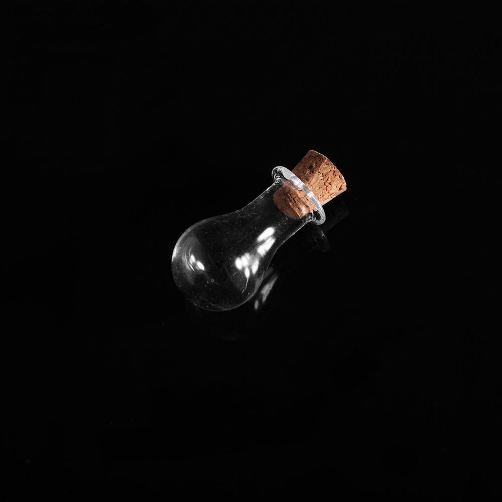 Mini botellas vacías de cristal con mensaje, viales, colgante m15, 12 estilos, 5 uds.: 12