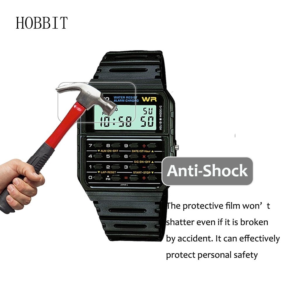 3PACK Nano Explosion-proof Screen Protector For Casio CA53W-1 DBC611G-1D EAW-DBC-32-1AV DBC-32D-1ADF Men&#39;s Casual Watch LCD Film
