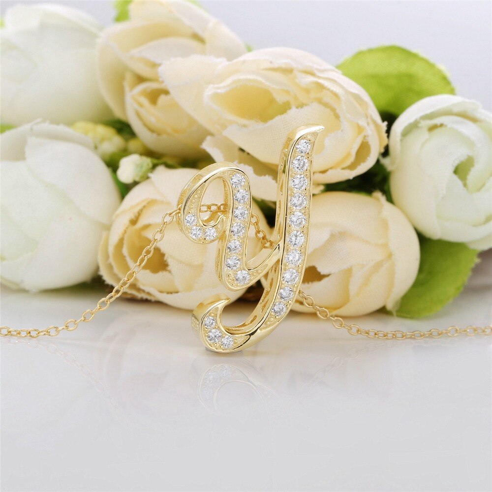 Moonmory Europäischen Schmuckstück Femme 925 Sterling Silber Gold Farbe knapp Y W Anhänger Halskette Für Japan Männer und Frauen schmuck