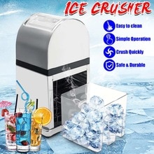 Stainless Steel Manual Ice Crusher Mini Ice shavers Chopper Snow Cone Smoothie Maker Ice Block Breaking Machine Slush Machine
