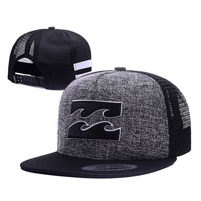 men's baseball cap hip-hop hat sea wave printing summer breathable mesh caps outdoor sun hats snapback hats gorras