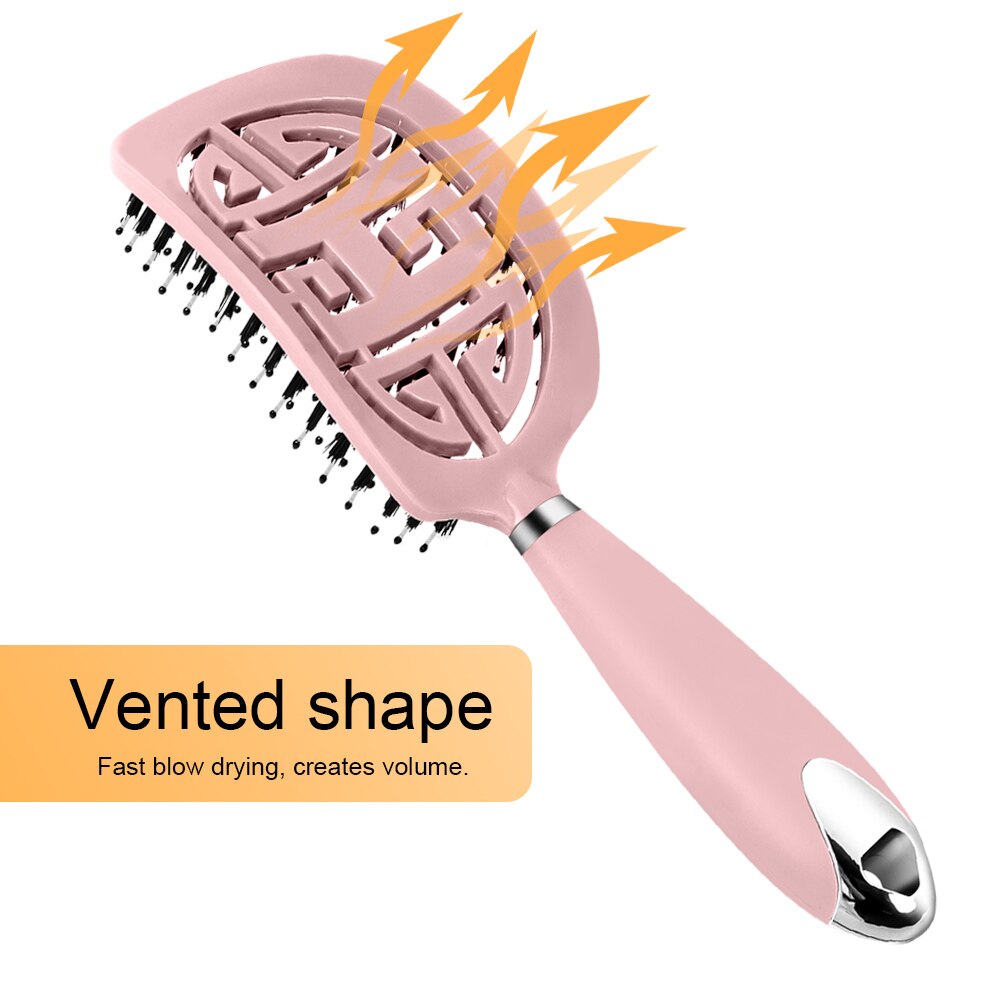 Denman Bürste Wildschweinborsten Haarbürste Kamm Kopfhaut Massage Haarbürste Frauen Lockige Detangler Styling Werkzeuge für Damen Haarbürste
