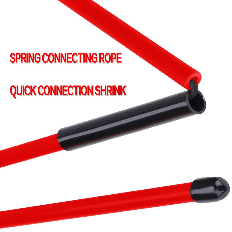 48inch 2Pcs Collapsible Golf Alignment Sticks Set Practice Set up Stick Swing Trainer Rods Putting Training Tool