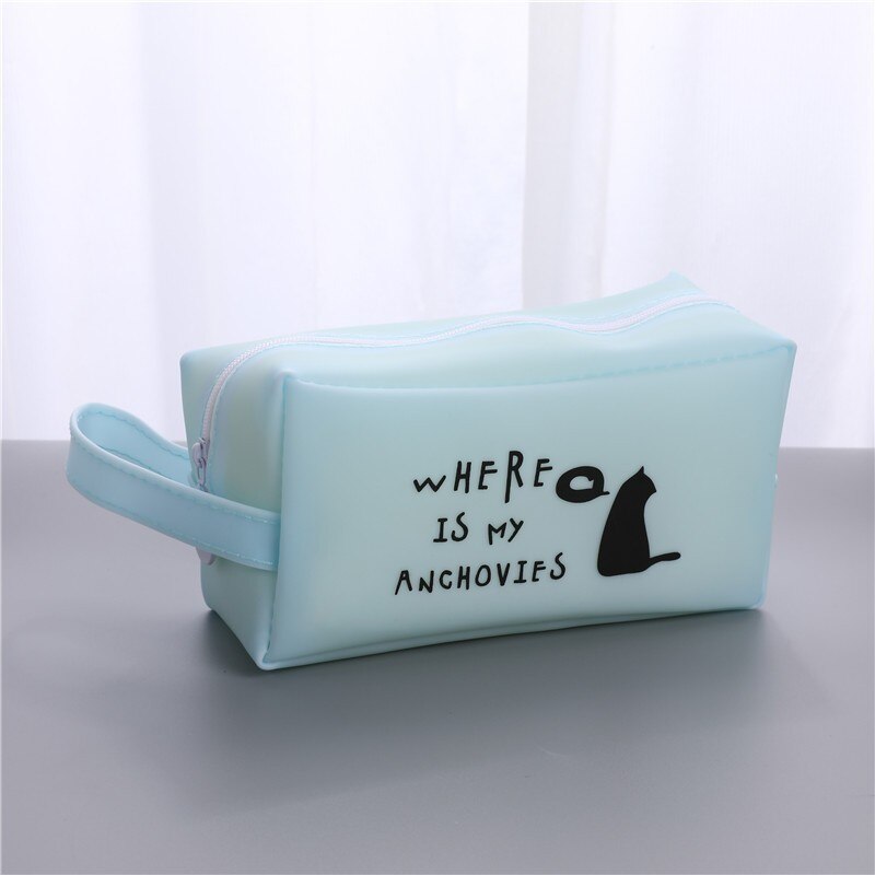 Estuche para lápices de dibujos animados, estuche escolar de gran capacidad, estuches para gatos, material estacionario para oficina y escuela, 04892: 04892-7