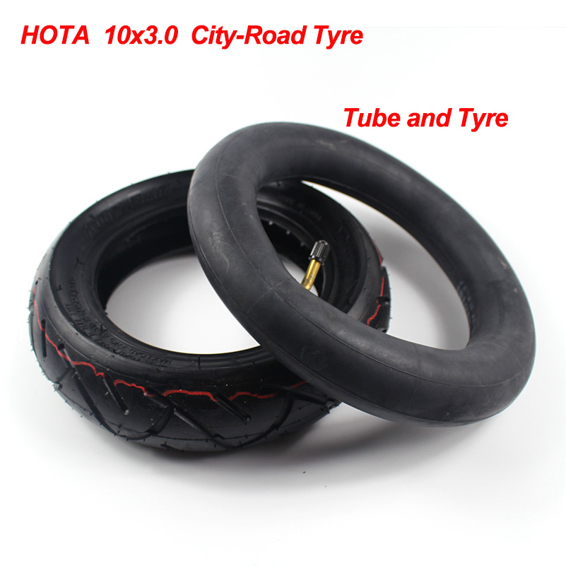 255x80 Electric Scooter Off-road Tire 10x3.0 Thickened Widened Inner Outer Tyres 80/65-6 for Speed Grace 10 Zero 10x KuGoo M4: A tube and tyre