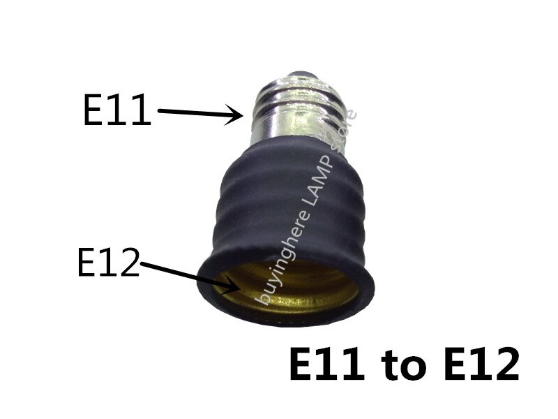 ELECTOP E11 To E26 E27 Socket Adapter Converter,Mini Candelabra E11