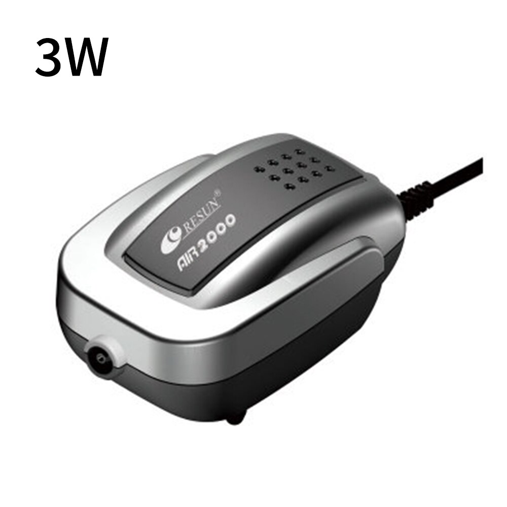 Leistungsstarke Ruhig Aquarium Sauerstoff Luftpumpe Kompressor Aquarium Teich Belüfter Aquarium Air Flow Maker Pumpe Aquarium Zubehör 220V: 3W / US Plug