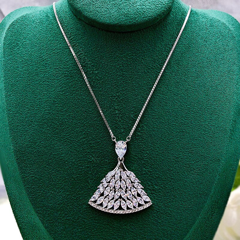 Oevas 100% 925 sterling silber voll-hochkohlenstoff-diamant-sektor-rock-anhänger-halskette für damen funkelnder hochzeitsschmuck
