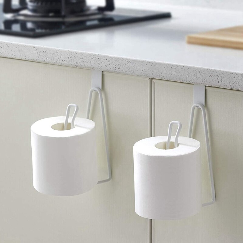 Over the Tank Toilet Paper Holder Stand, Space Saving Hanging Toilet Roll Tissue Holder Stand Storage Dispenser