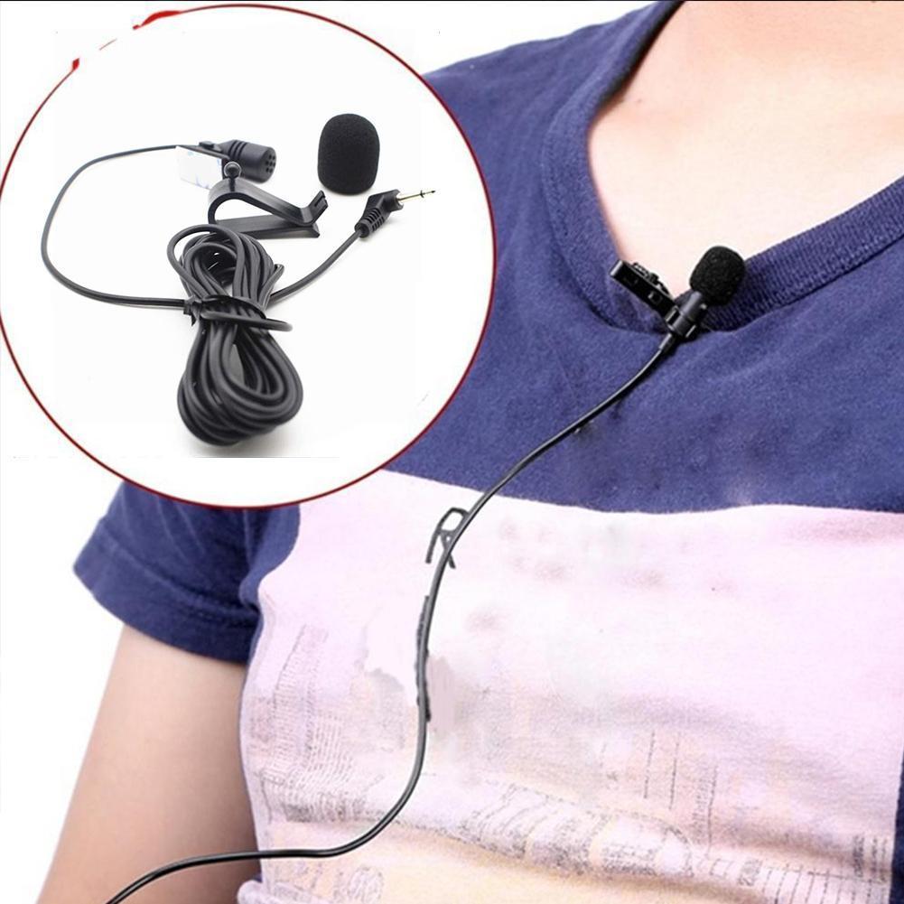 Micrófono externo para coche, dispositivo de Audio con conector de 3,5mm, Mini Radio estéreo con cable DVD, micrófono externo largo