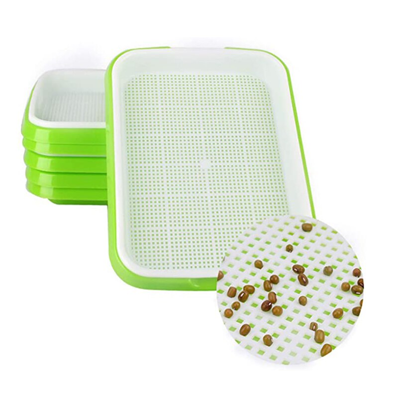 Sistema hidropónico, bandeja de plántulas, germinador sin cola, semillas vegetales, caja de cultivo de raíz, gran capacidad, protector de cultivo para jardín