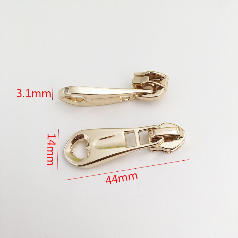 5 pièces 5 # fermeture métallique pour fermetures à glissière en Nylon sac vêtements Zipps tête tire Zip Kits de réparation bricolage accessoires de couture: No6