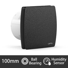 4" 6" 100mm 150mm 230V Bathroom Shower Extractor Ventilation Fan with Humidity Sensor Timer: LFWW-09QH-4B (100mm)