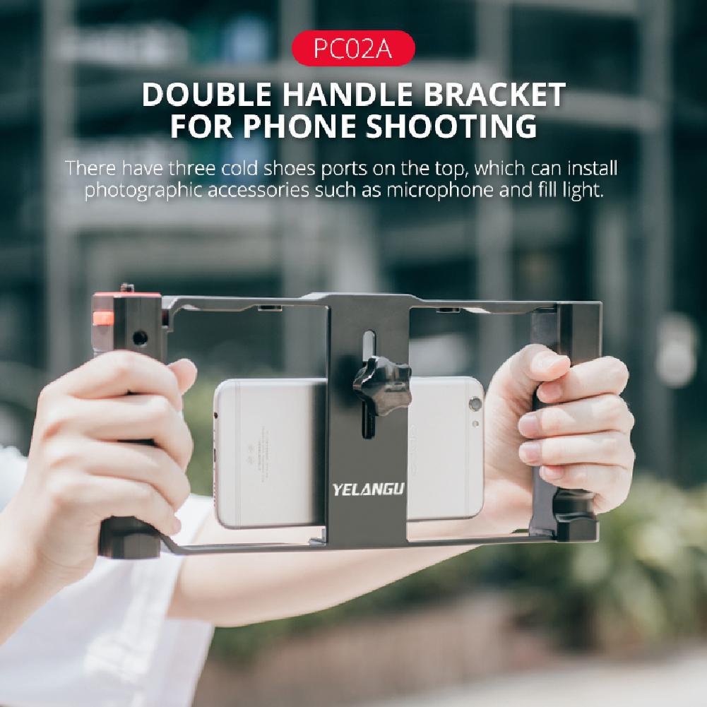 Support De Téléphone Portable Brace Avec Poignée - Blanc Imprimé Et