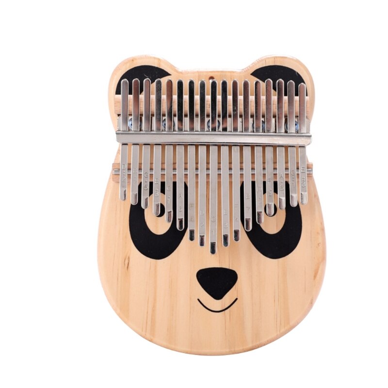 Piano de pulgar Kalimba con forma de Animal de dibujos animados, 17 teclas, Piano de dedo Mbira portátil, para niños y adultos principiantes: D