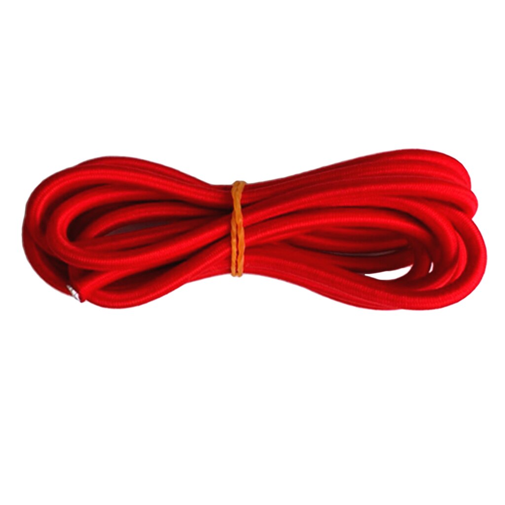 5mm premium marine kvalitet elastisk rød bungee reb stød ledning binde ned både trailere presenning telt dækning tilbehør: 300cm røde