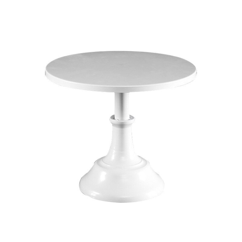 Wrought Iron Cake Stand Home Party Dessert Display Stand Wedding Decoration Wrought Iron Birthday Cake Tray Fruit Dessert Tray: White / 8 inches