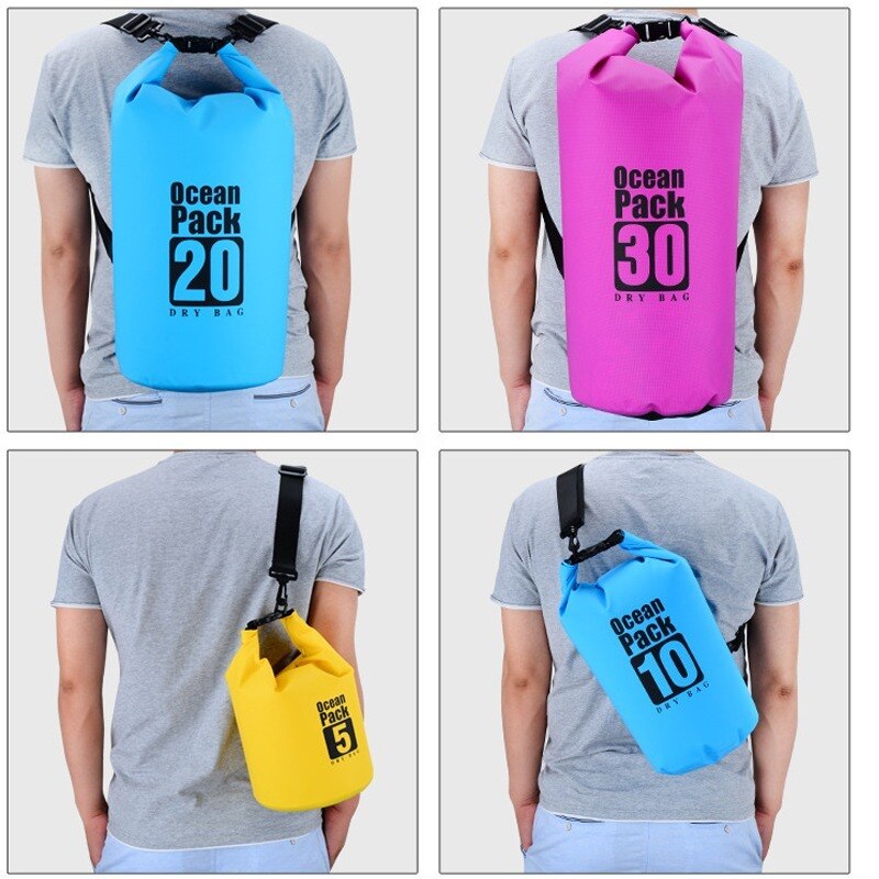 Pvc Zak Waterdichte Tas 2L Outdoor Zwemmen Tas Duiken Compressie Opslag Dry Bag Voor Man Vrouwen Kajakken Rugzak Strand Tassen
