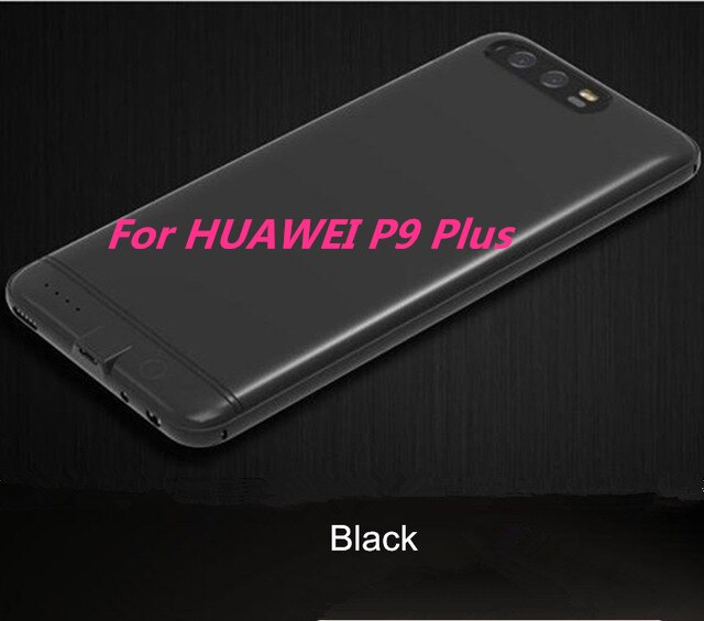 6000mAh Power Bank Cover For Huawei P9/P10 Portable Battery Charger For Huawei P9 Plus Backup Battery Case For Huawei P10 Plus: Black For P9 Plus