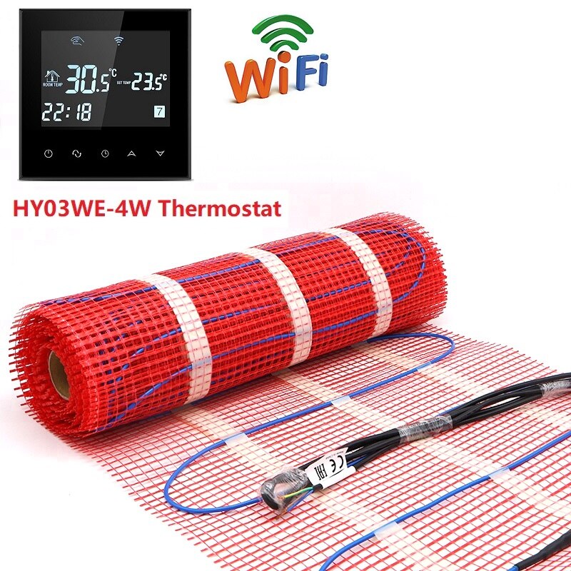 MINCO WÄRME 0,5 m2 Fußbodenheizung matt 150W/M2 Niedrigen Elektrische 50cmX1m Warmen Boden matt