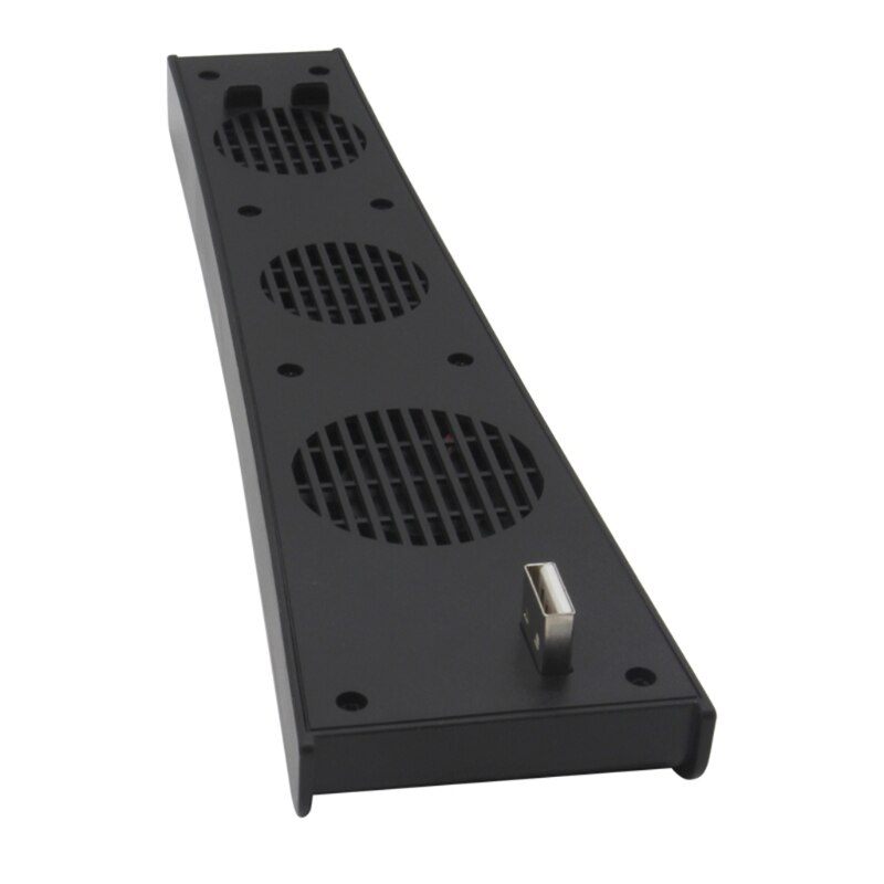 PS5 Vertical Stand with Cooling Fan & Dual Controller Charger Station