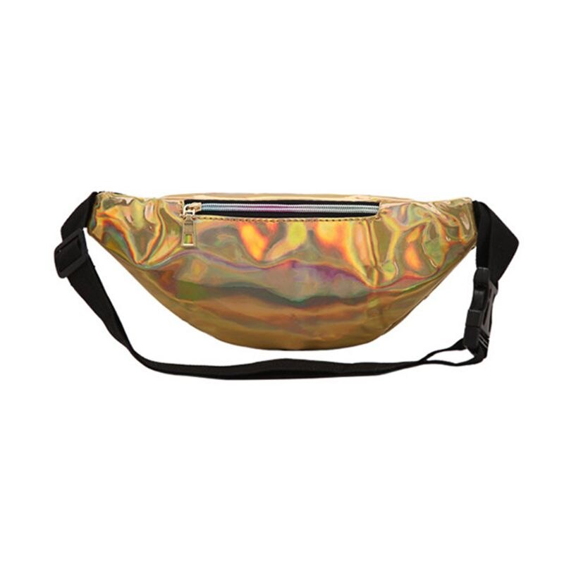 Frauen fanny Pack Holographische Gürtel Taille Tasche Dame Mädchen Hologramm Reise Schulter Brust Tasche Party Hüfte miserabel Tasche Telefon beutel