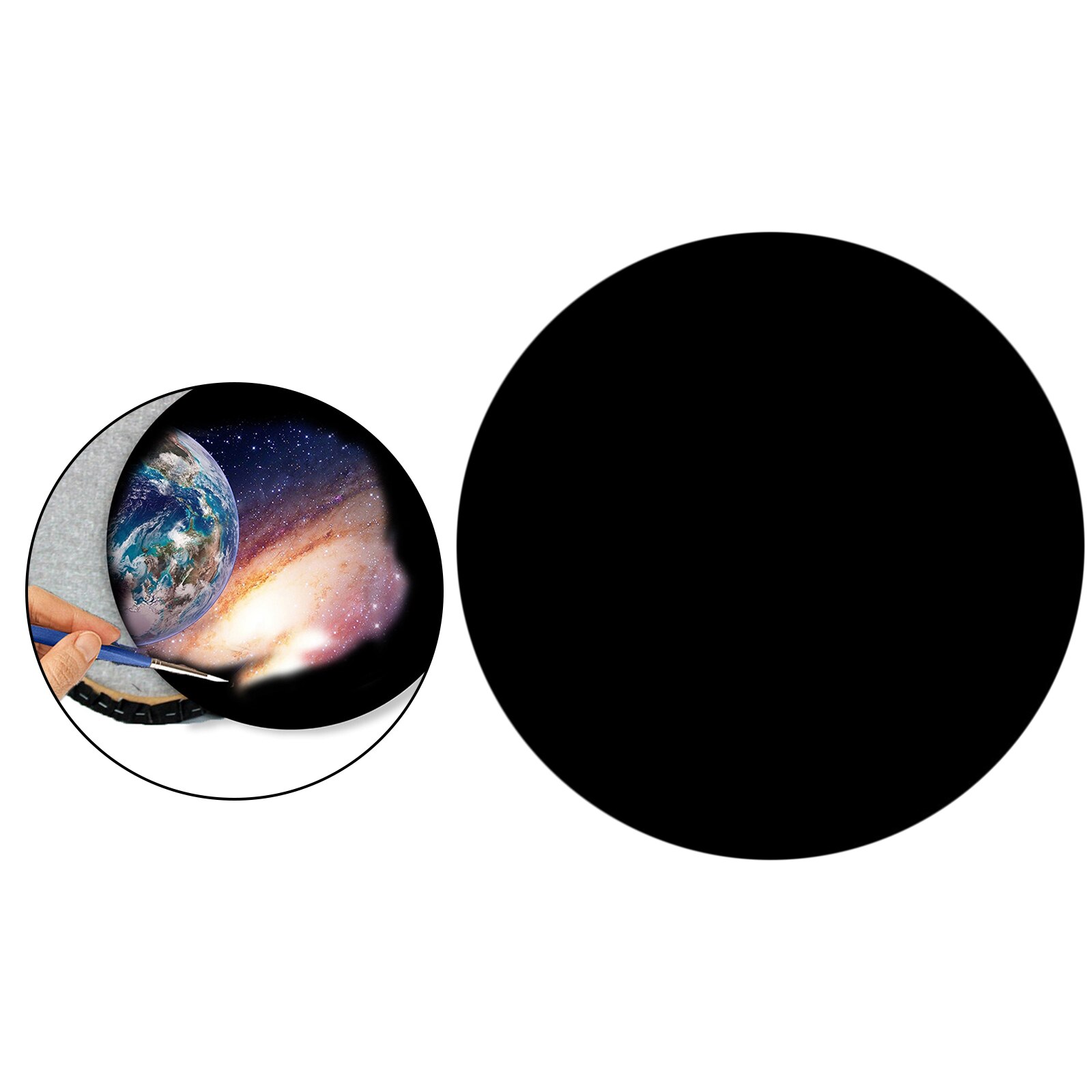 Canvas Board for Painting & Oil Acrylic Painting Board Frame Black: 25cm