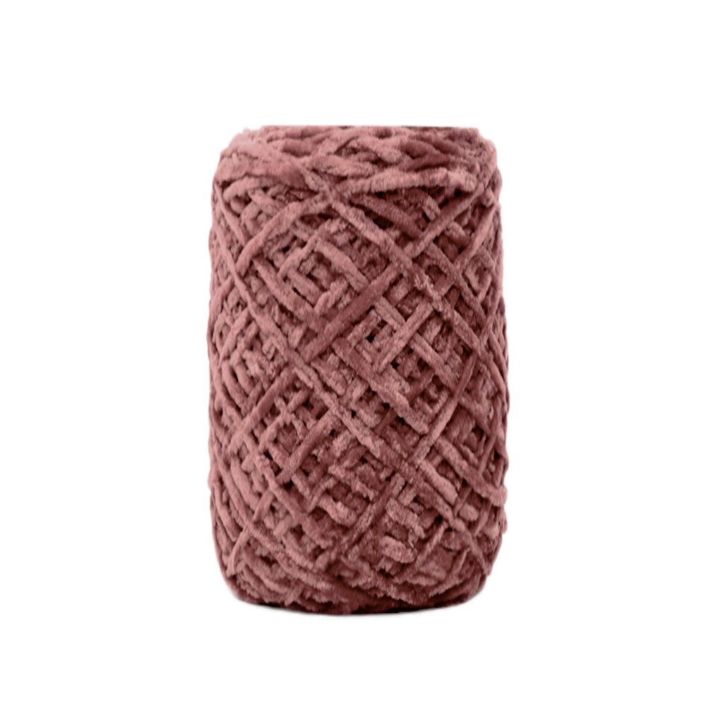 100g or velours itinérant écharpe tricoté à la main laine fil épaisseur chapeau ménage tricot peigné doux bébé fil Crochet # R5: K
