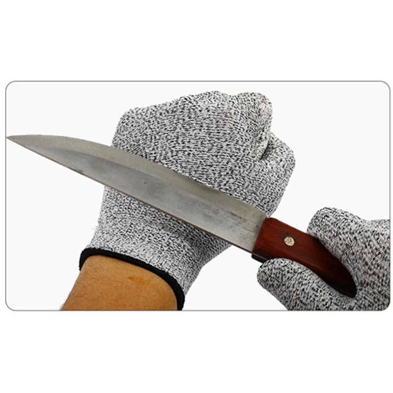 1 par udendørs fiskeri anti-cut handsker kniv skærebestandig beskyttelse touch screen anti-skrid ultra-tynde ståltrådshandsker