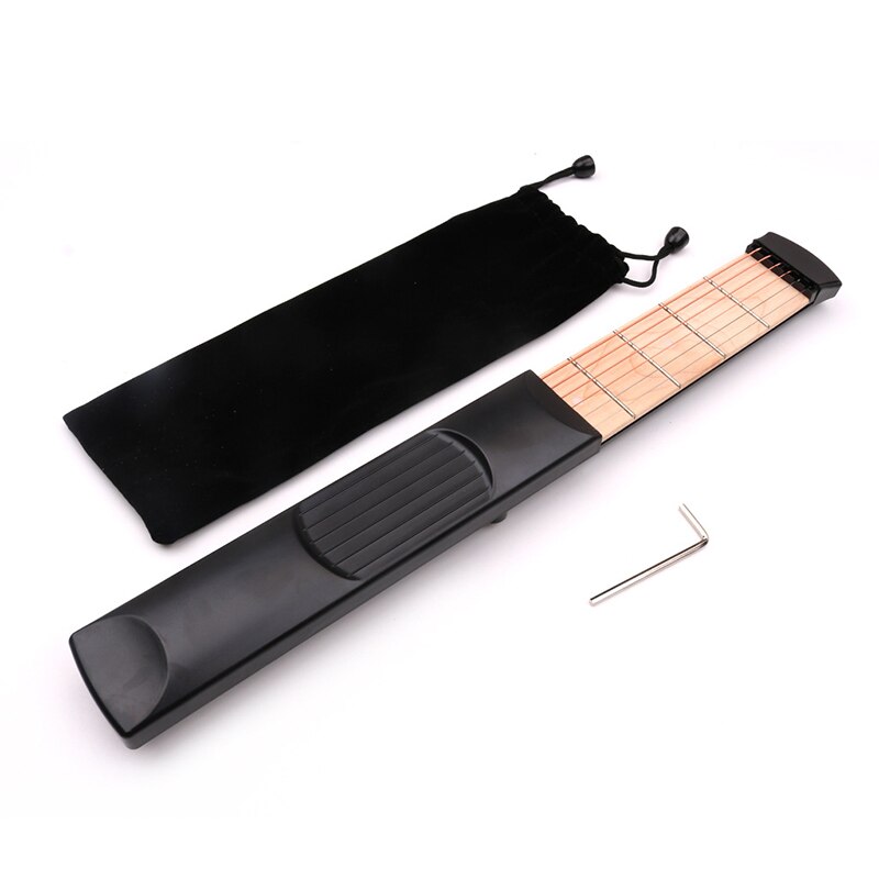 Guitarra de bolsillo de 4 cuerdas, entrenador de dedos de 4 trastes, accesorios de guitarra eléctrica, herramienta de práctica de guitarra, entrenador de acordes, Gadget