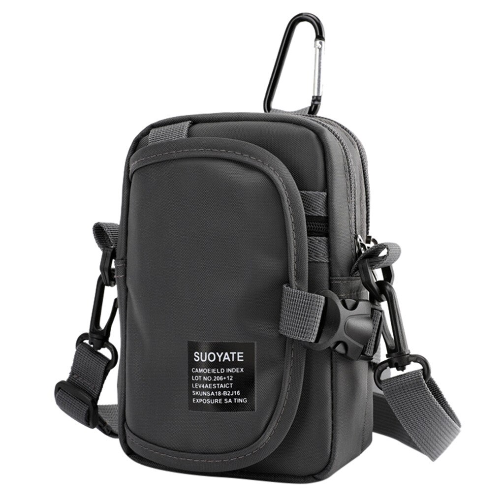 Multifunctionele crossbody tas voor unisex anti-diefstal schoudertassen heren waterdichte korte reis borsttas pack #30: Grijs