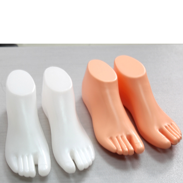 Mannequin pour chaussures de pied, 1 paire, Style string, sandales, affichage de chaussures, vêtements, couture, civière de tissu