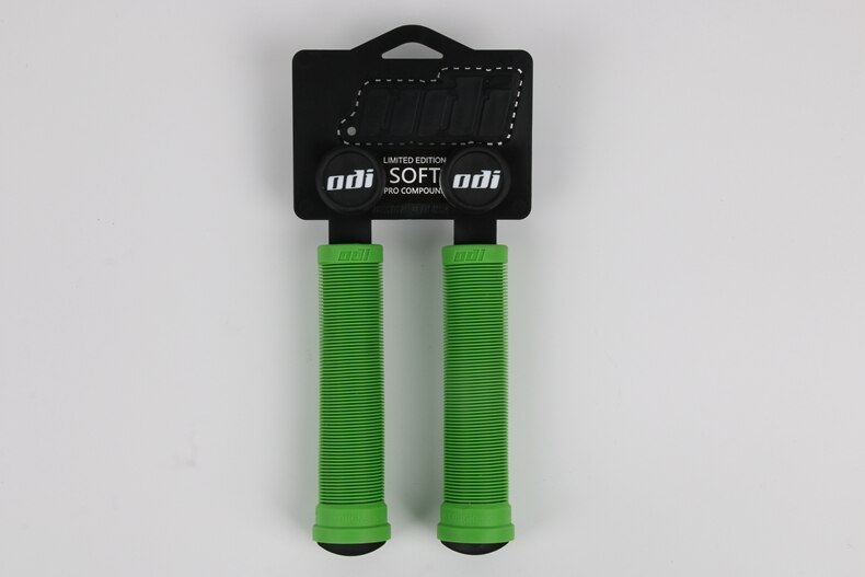 ODI Bicycle Handlebar Grips Silica Gel Handlebar Grip Non-slip Shock-absorbing Handlebar Cover XC / AM Downhill Folding Bike: green
