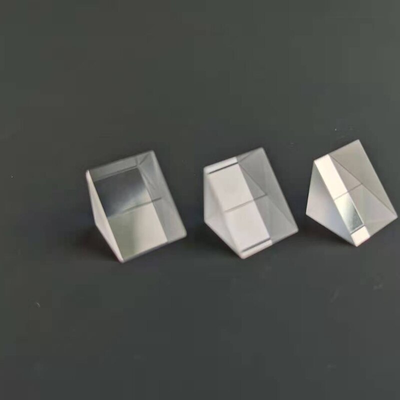 Prism 10* 10 * 12 MM Right Angle Optical Grade Glass Element Total Reflection Rhombus Lens Processing Customization
