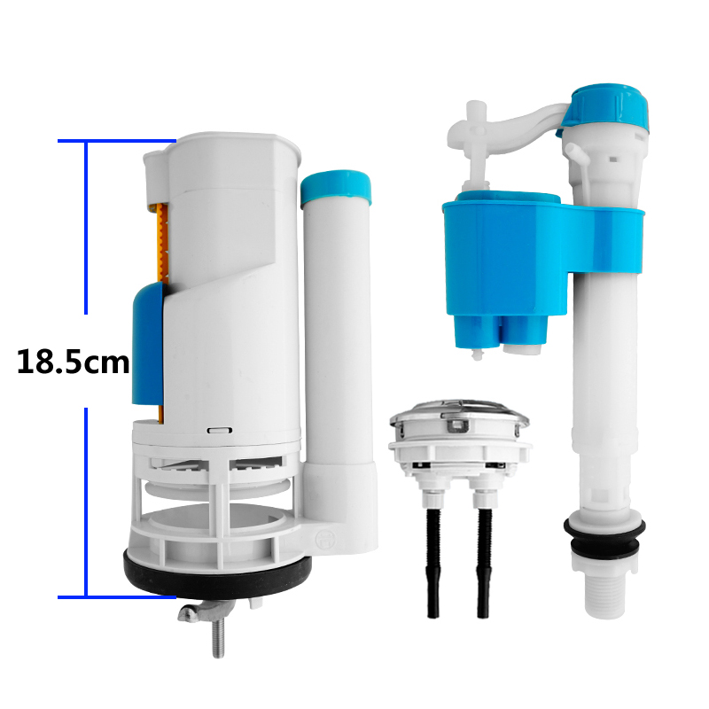 18.5 to 29cm 4 størrelsesvalg toiletbeholderbeslagssæt dobbelt-flush toiletreparationssæt velegnet til et stykke toilet abs plast