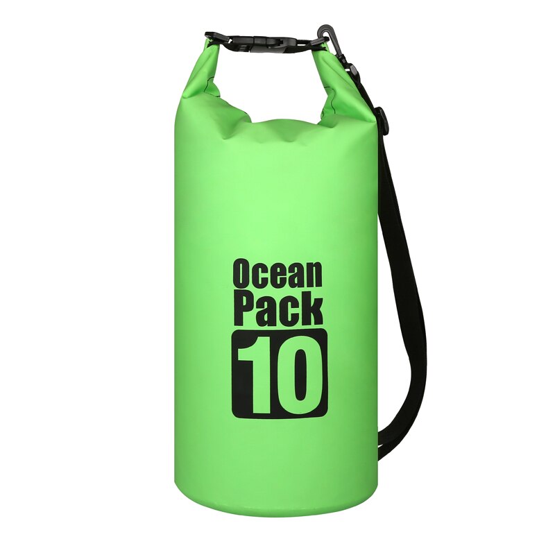 10L Waterproof Water Resistant Dry Bag Sack Storage Pack Pouch Swimming Outdoor Kayaking Canoeing River Trekking Boating: 10L Green