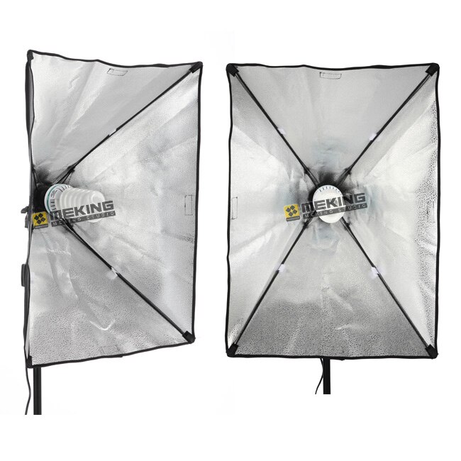 Nouvelle photographie Softbox Kits d'éclairage 50x70CM Softbox système de lumière continue pour équipement de Studio Photo 2m trépied