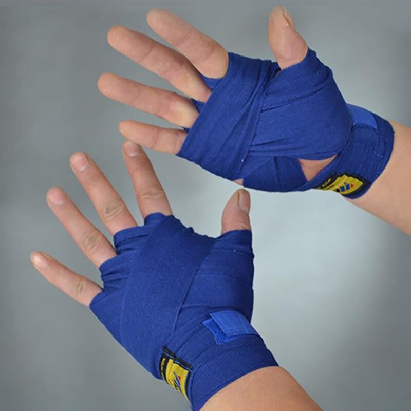 2 piezas Elastoplast puro algodón boxeo vendaje largo 2,5 m ancho 5 cm deportes elásticos seguridad deportiva correas envolturas Boxer guantes de mano