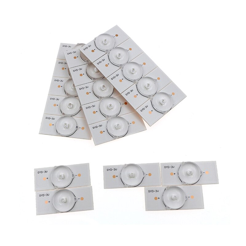 20 Stück SMD-Lampenperlen Mit Linie – 3V, Fiberglasplatte, Für TV-Reparatur, Zubehör